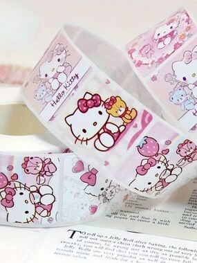 500 Hello Kitty Pink Stickers
